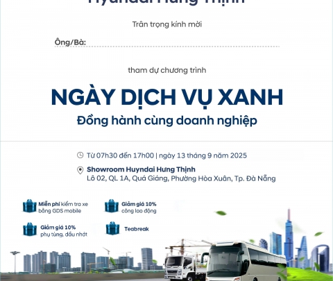 HYUNDAI HƯNG THỊNH – NGÀY DỊCH VỤ XANH 2025