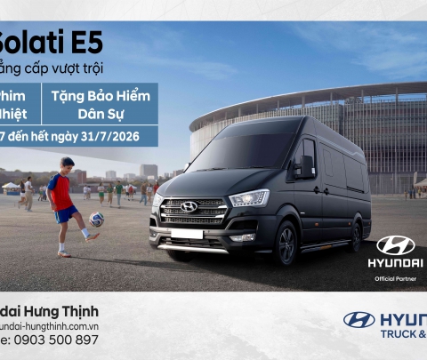 MÙA HÈ WORLD CUP 2026 – SĂN ƯU ĐÃI LỚN CÙNG HYUNDAI SOLATI E5!