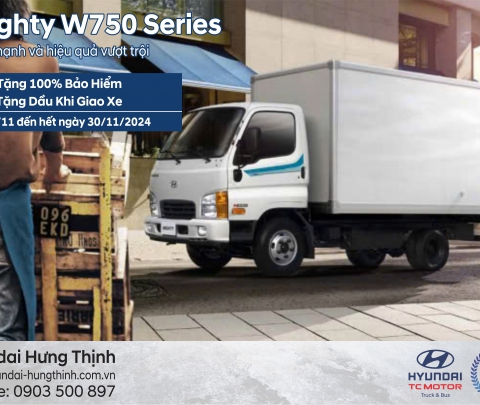 KHUYẾN MÃI THÁNG 11: Hyundai Mighty W750 Euro 5