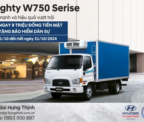 KHUYẾN MÃI THÁNG 10: Hyundai Mighty W750 Euro 5