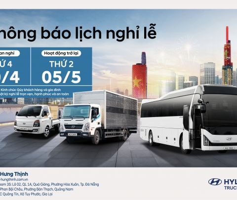 THÔNG BÁO LỊCH NGHỈ LỄ 30/4 – 1/5