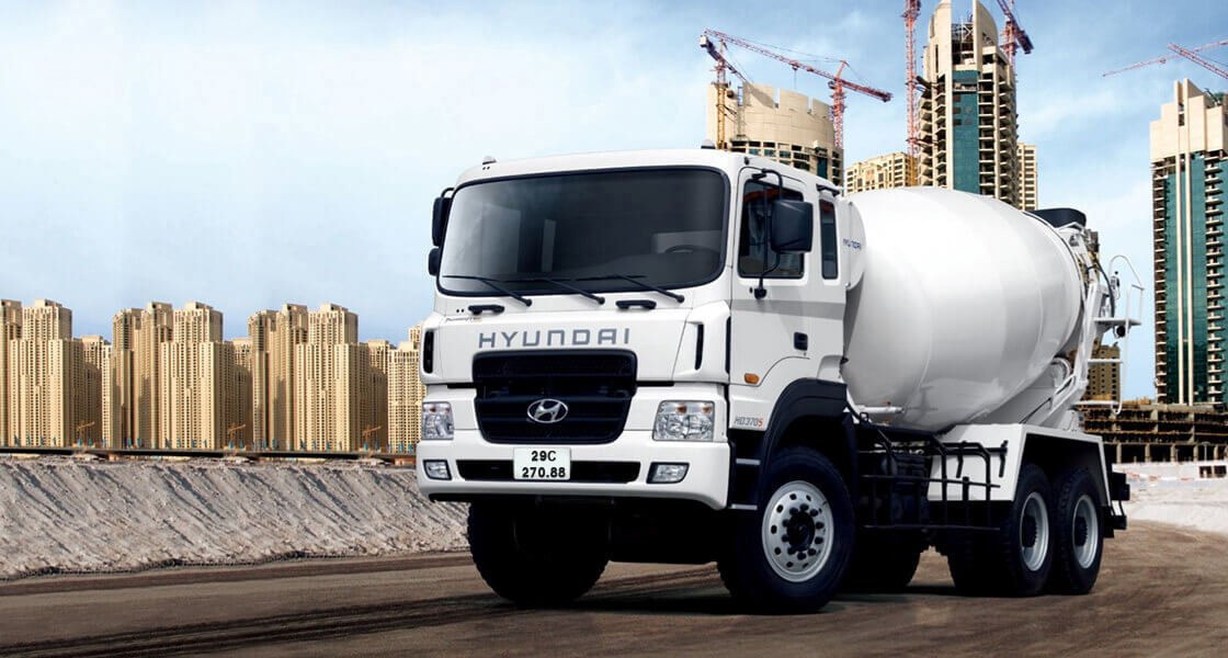 xe bồn trộn hyundai